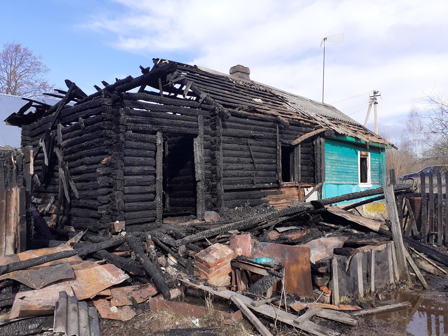 Пожар в Черногубцево: погиб мужчина